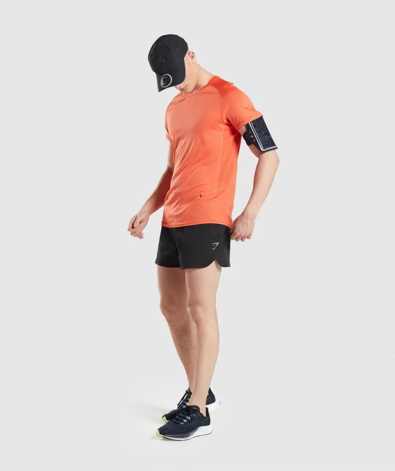 Men's Gymshark Speed Evolve T-Shirts Orange | NZ 2HXUEO